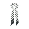 Lost Pattern Nyc "la Mariniere" Silk Skinny Scarf In Multi