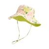 Lost Pattern Nyc "le Jardin" Reversible Sun Hat In Green