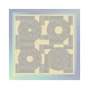Lost Pattern Nyc "linear Language" Silk Bandana Scarf In Multi