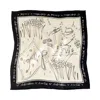 Lost Pattern Nyc Men's Black / White New York In Sketches Silk Pocket Square - Black & White In Multi