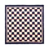 Lost Pattern Nyc Men's Checkerboard Silk Pocket Square - Blue In Blue