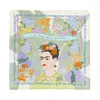 Lost Pattern Nyc Men's Green Los Amores De Frida Silk Pocket Square - Pastel In Green
