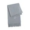 Lost Pattern Nyc Men's Grey "the Big Shawl" Oversized Cashmere Wrap - Gray Melange In Gray