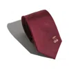 Lost Pattern Nyc Silk Tie In Burgundy
