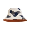 Lost Pattern Nyc "noir Floral" Reversible  Bucket Hat In Neutral