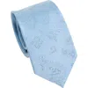 Lost Pattern Nyc "paisley" Silk Jacquard Tie In Blue