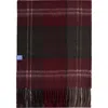 Lost Pattern Nyc "plaid" Cashmere Scarf In Red