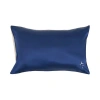 Lost Pattern Nyc Silk Pillowcase In Blue