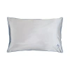 Lost Pattern Nyc Silk Pillowcase In Silver