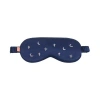 Lost Pattern Nyc Silk Sleep Eye Mask In Blue