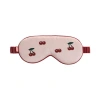 Lost Pattern Nyc Silk Sleep Eye Mask In Red