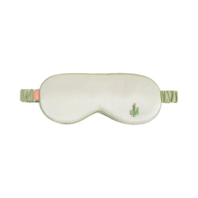 Lost Pattern Nyc Silk Sleep Eye Mask In Sand