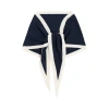 Lost Pattern Nyc "triangle Frame" Cashmere Triangle Scarf In Blue