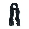 Lost Pattern Nyc Women's Featherlight Oversized Cashmere Scarf - Black In Black