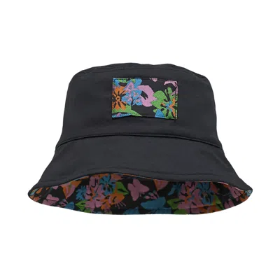 Lost Pattern Nyc Women's Frida X Lost Pattern "frida's Garden" Jacquard Reversible Bucket Hat - Black
