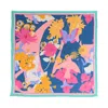 Lost Pattern Nyc Women's Frida X Lost Pattern "frida's Garden" Silk Bandana Scarf - Purple In Purple