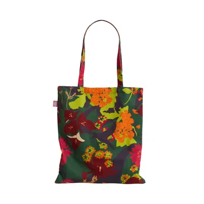 Lost Pattern Nyc Women's Frida X Lost Pattern "frida's Garden" Tote Bag - Purple