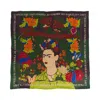 Lost Pattern Nyc Women's Frida X Lost Pattern "los Amores De Frida" Large Silk Scarf - Dark Green