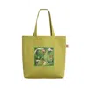 Lost Pattern Nyc Women's I Am My Own Muse By Frida Cotton Tote Bag - Avocado Green In Green