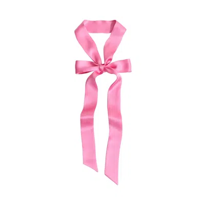 Lost Pattern Nyc Women's "la Collectionneuse" Silk Ribbon Scarf - Pink