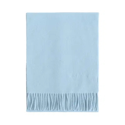Lost Pattern Nyc Women's Lost In Warmth Classic Cashmere Scarf - Light Blue
