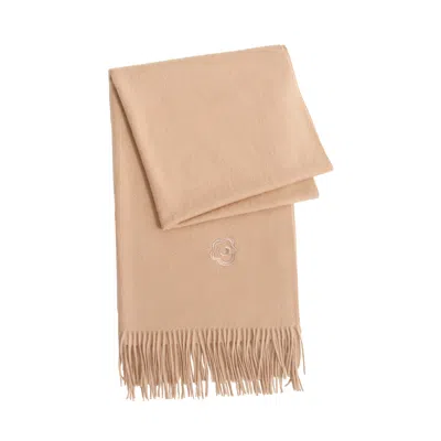 Lost Pattern Nyc Women's Neutrals "the Big Shawl" Oversized Cashmere Wrap - Light Tan In Brown