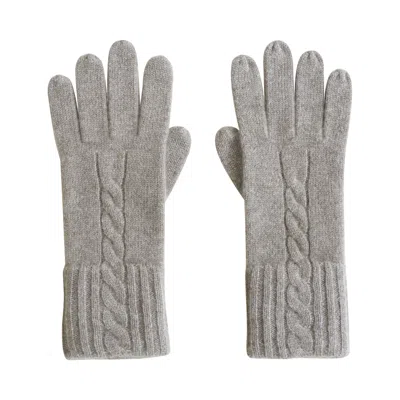 Lost Pattern Nyc Women's Neutrals "warmth Whisper" Cashmere Gloves - Oatmeal In Gray