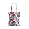 Lost Pattern Nyc Women's Party Time Cotton Tote Bag - Blue In Blue