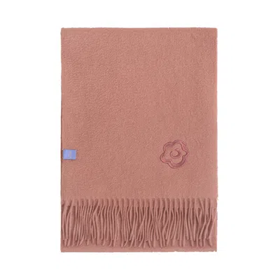 Lost Pattern Nyc Women's Pink "lost In Warmth" Classic Cashmere Scarf - Dusty Rose