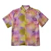 Lost Pattern Nyc Women's Pink / Purple "brooklyn" Oversized Silk Shirt - Pink In Pink/purple