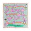 Lost Pattern Nyc Women's Pink / Purple Frida X Lost Pattern "house Of Frida" Silk Bandana Scarf - Pink In Pink/purple