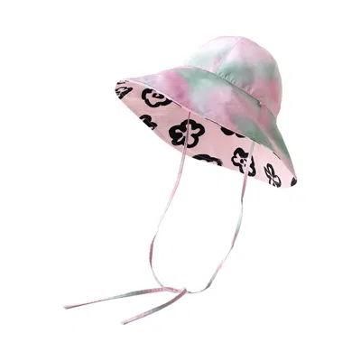 Lost Pattern Nyc Women's Pink / Purple Reversible Sun Hat Pink