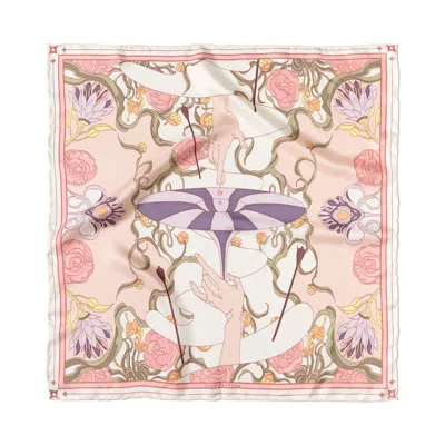Lost Pattern Nyc Women's "the Dreamer" Bandana Silk Scarf