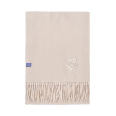 Lost Pattern Nyc Women's White "lost In Warmth" Classic Cashmere Scarf - Cream