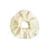 Lost Pattern Nyc Women's White Maxi Flower Double-layer Oversized Silk Scrunchie - Cream In White