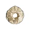 Lost Pattern Nyc Women's Yellow / Orange Maxi Flower Double-layer Oversized Silk Scrunchie - Tan In Yellow/orange