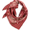Lost Pattern Paisley Silk Bandana In Multi