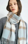 Lost Pattern Plaid Cashmere Scarf In Multi