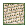 Lost Pattern Square Arch Silk Bandana In Multi