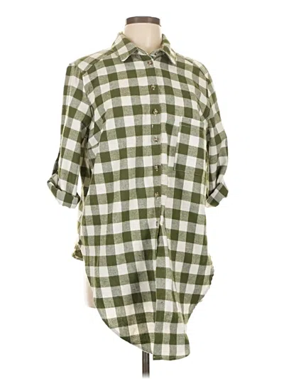 Pre-owned Lost + Wander 3/4 Sleeve Blouse In Green