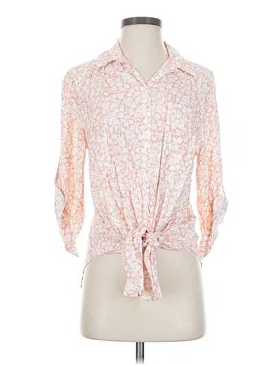 Pre-owned Lost + Wander 3/4 Sleeve Blouse In Pink