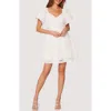 Lost + Wander Afternoon Allure Eyelet Minidress In Off-white