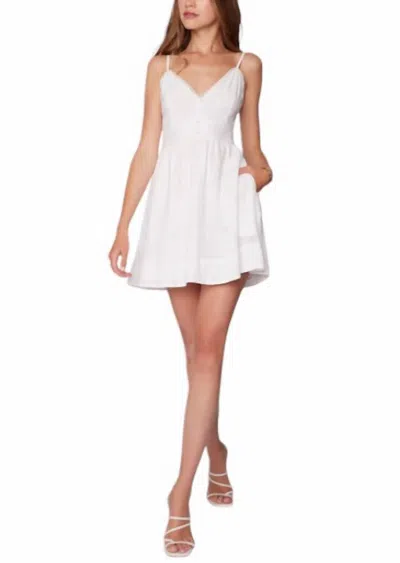 Lost + Wander Alamour Sleeveless Mini Dress In Off White