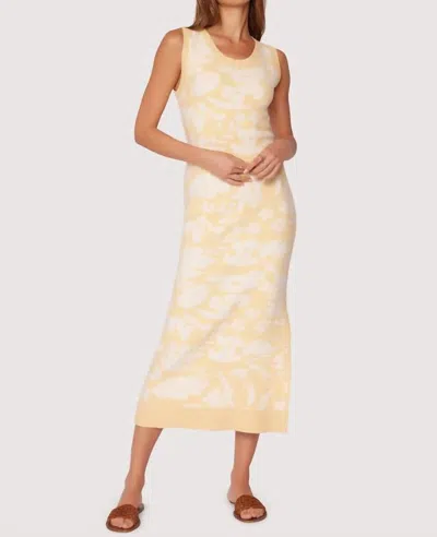 Lost + Wander Aurora Bliss Midi Dress In Butter-yellow