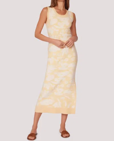 LOST + WANDER AURORA MIDI DRESS IN BUTTER YELLOW