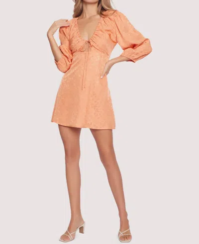 Lost + Wander Beach Mini Dress In Peach-orange In Pink