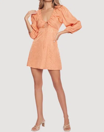 Lost + Wander Beach Peach Mini Dress In Peach-orange In Pink