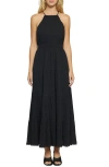 Lost + Wander Bella Luna Crushed Tiered Maxi Dress In Black