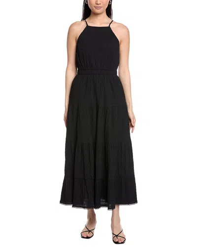 Lost + Wander Bella Luna Crushed Tiered Maxi Dress In Black