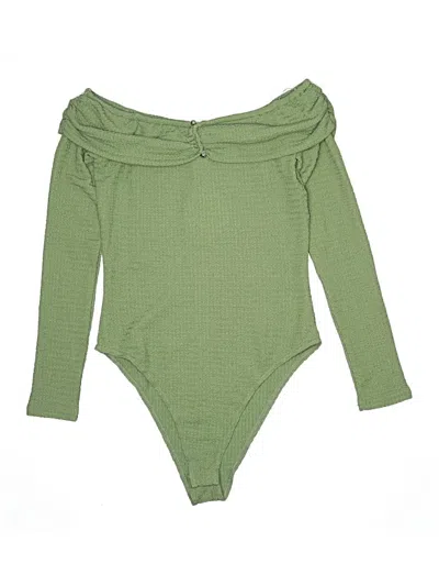 Pre-owned Lost + Wander Bodysuit In Green